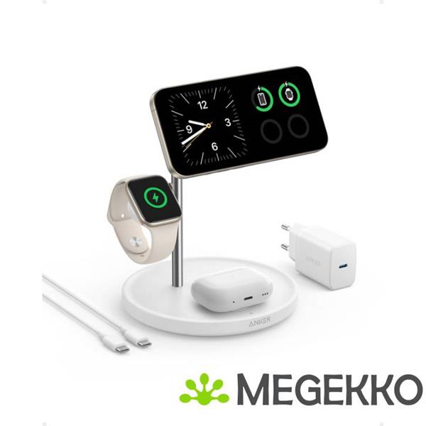 Grote foto anker maggo 3 in 1 cube oplader 15w wit audio tv en foto algemeen