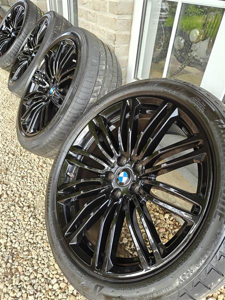 Grote foto 19 bmw 664m velgen zomerbanden bridgestone auto onderdelen banden en velgen