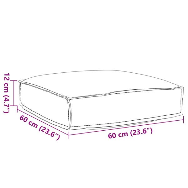 Grote foto vidaxl kussen wijnrood 60 x 60 x 12 cm oxford stof huis en inrichting woningdecoratie