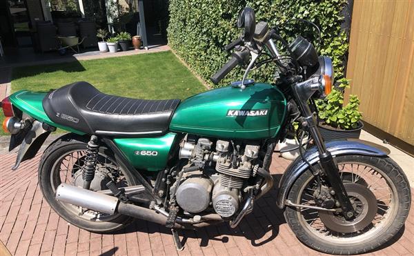 Grote foto kawasaki z 650 b 1977 motoren kawasaki