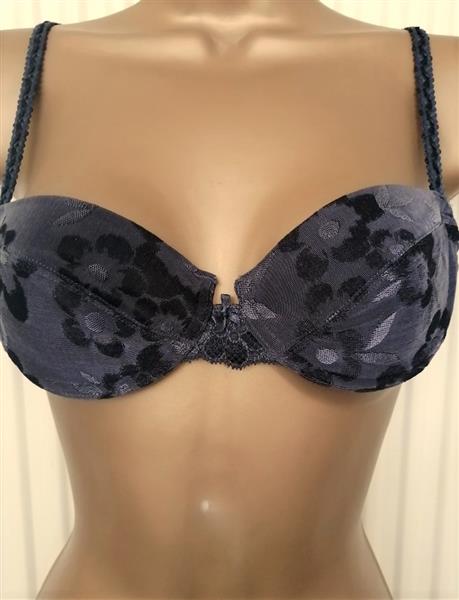 Grote foto chique rookgrijze bh sweet flower van triumph 70a kleding dames ondergoed en lingerie merkkleding