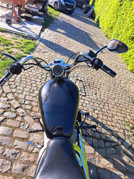 Grote foto harley davidson sportster 883 motoren harley davidson