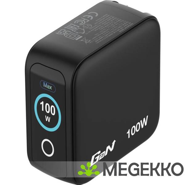Grote foto verbatim mini gan oplader 100w met display computers en software overige