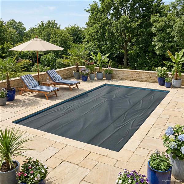 Grote foto vidaxl zonne zwembadoverkapping extra zwaar 488 x 244 cm 400 m tuin en terras zwembaden toebehoren