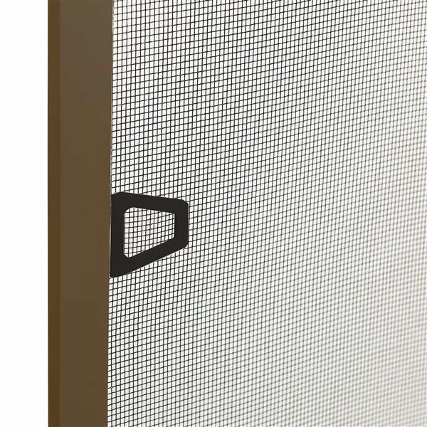 Grote foto vidaxl insectenscherm voor ramen bruin 130 x 150 cm doe het zelf en verbouw deuren en horren