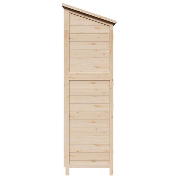 Grote foto vidaxl tuinschuur met dak naturel 59 x 56 x 176 cm massief vurenhout tuin en terras tuinhuisjes en blokhutten