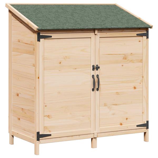 Grote foto vidaxl tuinschuur naturel 106 5 x 56 x 113 5 cm massief vurenhout tuin en terras tuinhuisjes en blokhutten