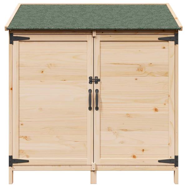 Grote foto vidaxl tuinschuur naturel 106 5 x 56 x 113 5 cm massief vurenhout tuin en terras tuinhuisjes en blokhutten