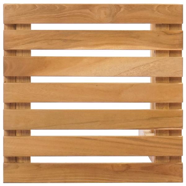 Grote foto vidaxl barkruk 2 pcs naturel massief teakhout tuin en terras tuinmeubelen