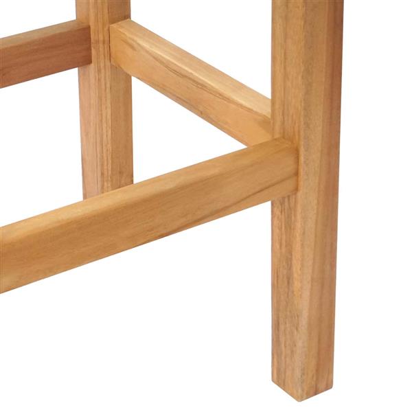 Grote foto vidaxl barkruk 2 pcs naturel massief teakhout tuin en terras tuinmeubelen