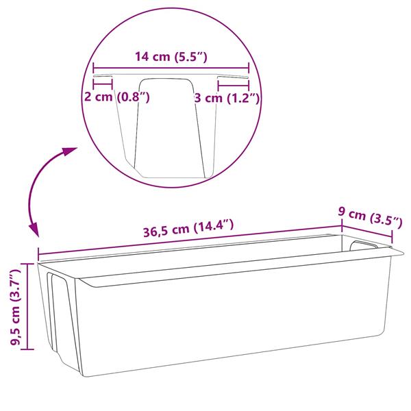 Grote foto vidaxl bloembakken voor euro pallets 12 pcs bruin 36 5 x 14 x 9 5 cm tuin en terras overige tuin en terras