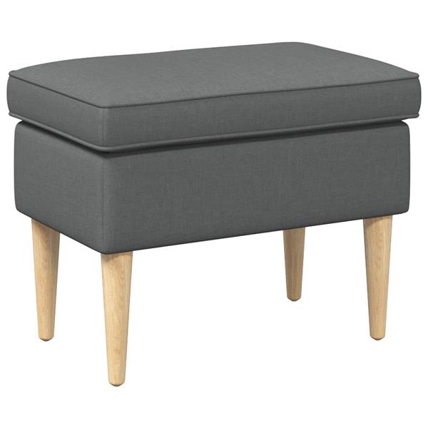 Grote foto vidaxl voetenbank donkergrijs 55 x 35 x 41 cm huis en inrichting stoelen