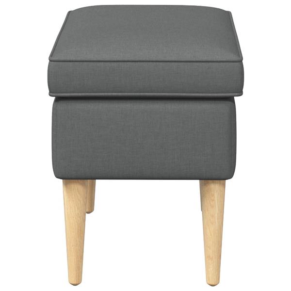 Grote foto vidaxl voetenbank donkergrijs 55 x 35 x 41 cm huis en inrichting stoelen