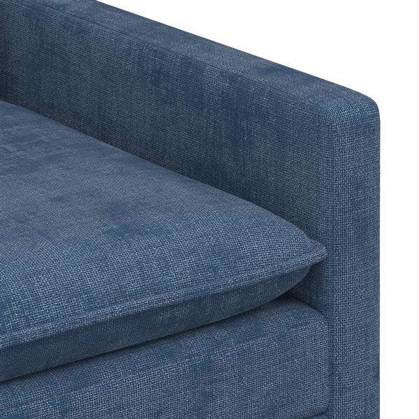 Grote foto vidaxl bank blauw 76 x 81 x 87 5 cm polyester huis en inrichting bankstellen