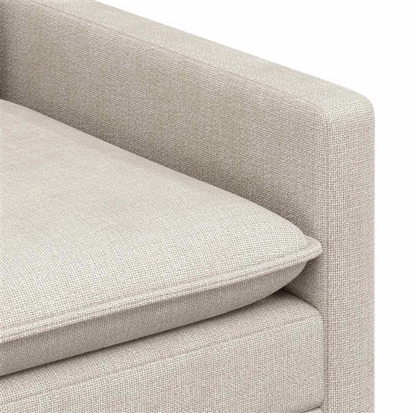 Grote foto vidaxl bank cr mekleurig 76 x 81 x 87 5 cm polyester huis en inrichting bankstellen
