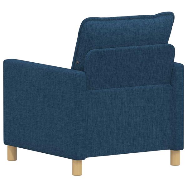 Grote foto vidaxl bank blauw 76 x 81 x 87 5 cm stof huis en inrichting bankstellen