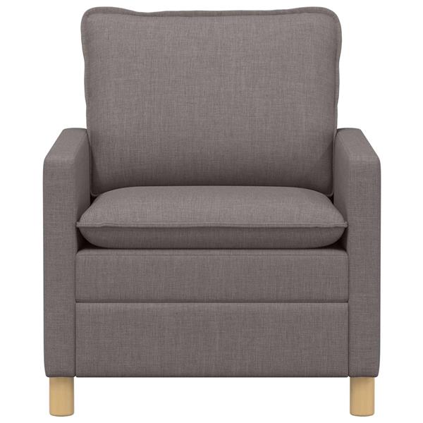 Grote foto vidaxl bank taupe 76 x 81 x 87 5 cm stof huis en inrichting bankstellen
