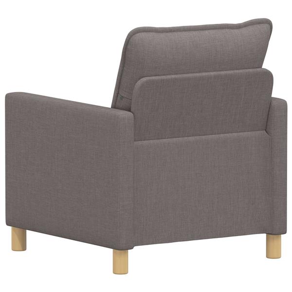 Grote foto vidaxl bank taupe 76 x 81 x 87 5 cm stof huis en inrichting bankstellen