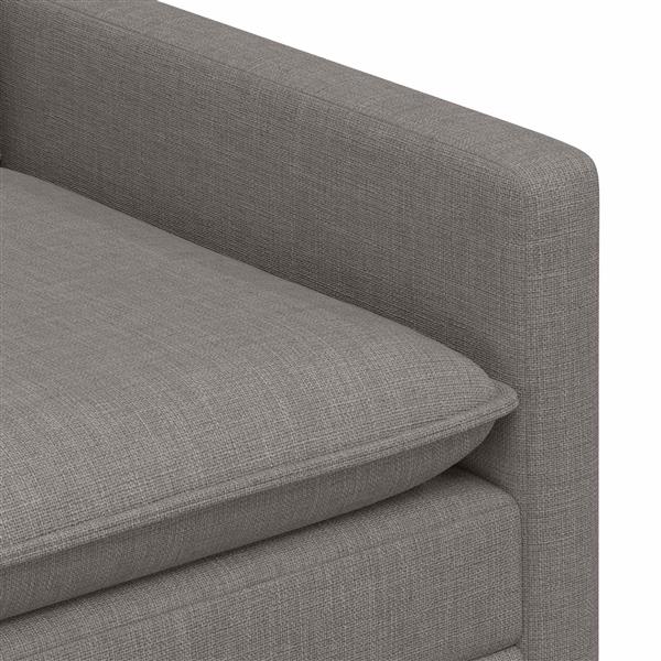 Grote foto vidaxl bank taupe 76 x 81 x 87 5 cm stof huis en inrichting bankstellen