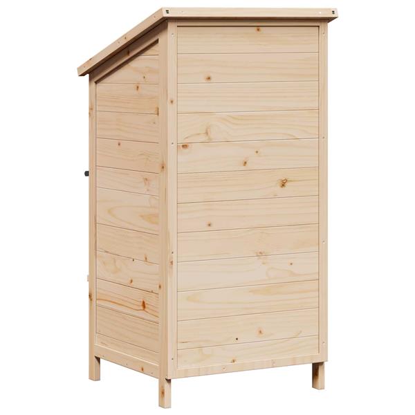 Grote foto vidaxl tuinschuur naturel 59 5 x 56 x 113 5 cm massief vurenhout tuin en terras tuinhuisjes en blokhutten