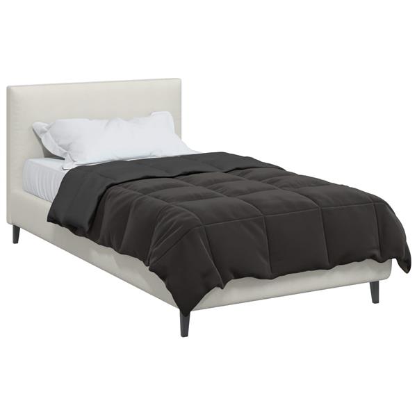 Grote foto vidaxl zomer dekbed gekwilt antraciet 155 x 220 cm microfiber huis en inrichting bedden