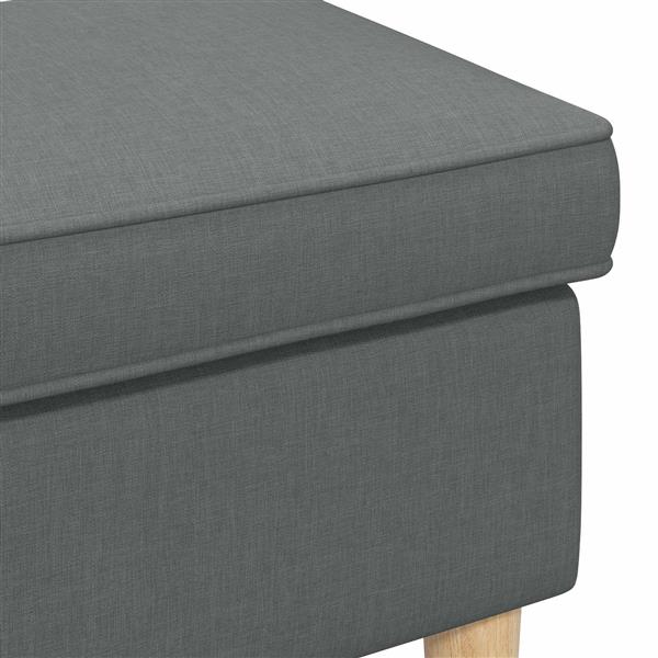 Grote foto vidaxl voetenbank donkergrijs 55 x 35 x 41 cm huis en inrichting stoelen