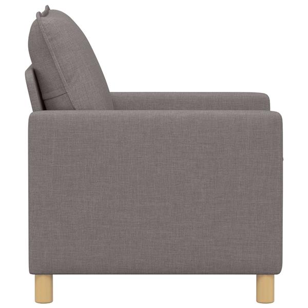 Grote foto vidaxl bank taupe 76 x 81 x 87 5 cm stof huis en inrichting bankstellen