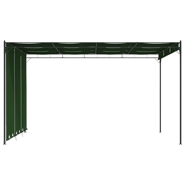 Grote foto vidaxl prieel 4 x 3 x 2 3 m groen polyester en staal tuin en terras overige tuin en terras