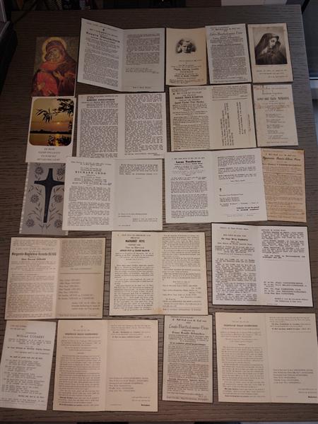 Grote foto bidprentjes verzamelen bidprentjes en rouwkaarten