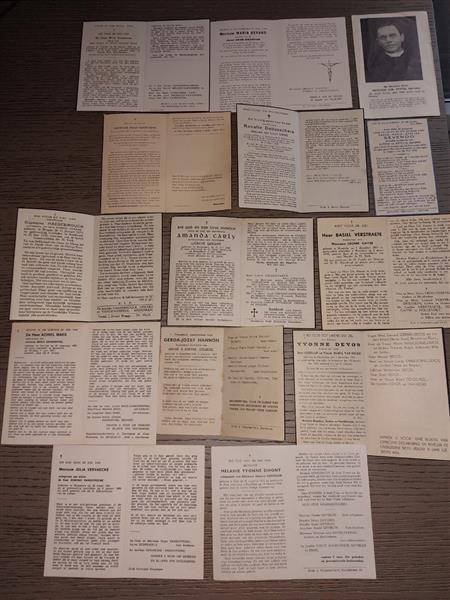 Grote foto bidprentjes verzamelen bidprentjes en rouwkaarten