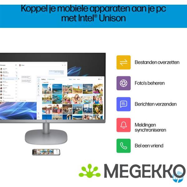 Grote foto hp omnistudio x 27 cs0016nd 27 intel core ultra 5 all in one pc computers en software overige computers en software