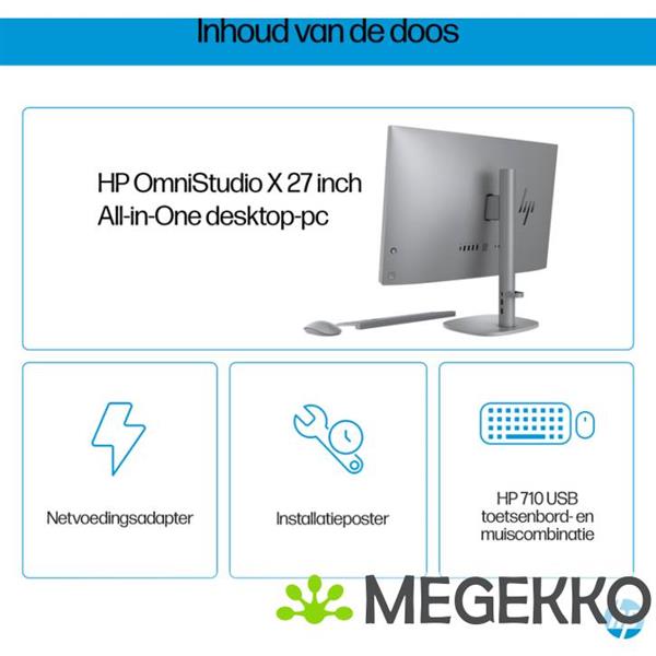 Grote foto hp omnistudio x 27 cs0016nd 27 intel core ultra 5 all in one pc computers en software overige computers en software