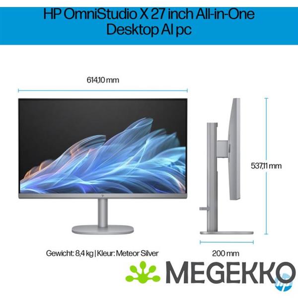 Grote foto hp omnistudio x 27 cs0016nd 27 intel core ultra 5 all in one pc computers en software overige computers en software