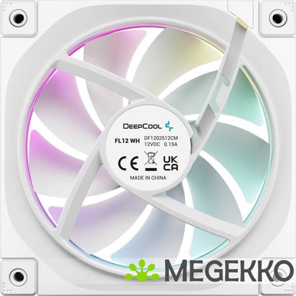 Grote foto deepcool fl12 wh computers en software overige computers en software