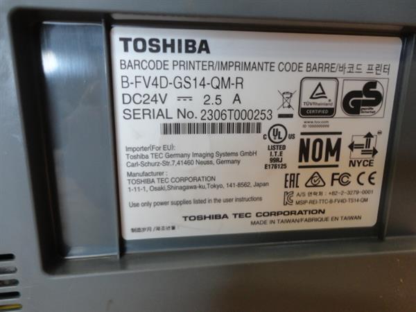 Grote foto toshiba tec b ev4d thermal usb network label printer with peel computers en software printers