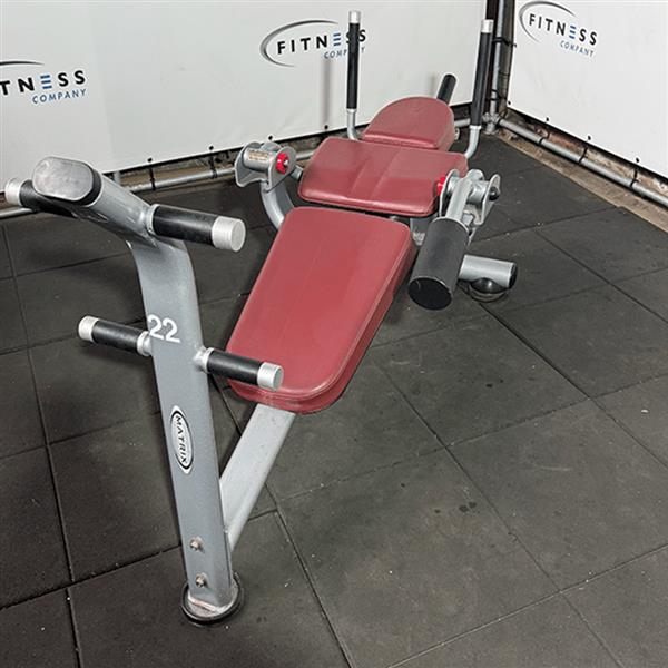 Grote foto matrix abdominal crunch plate loaded sport en fitness fitness