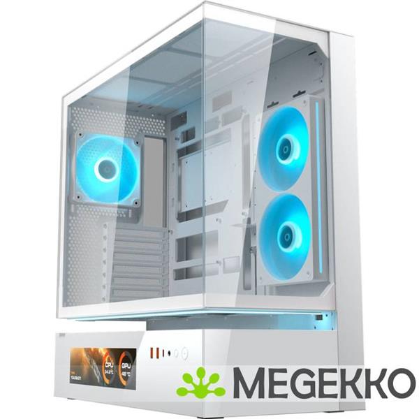 Grote foto cougar gaming cfv235 vision midi tower wit computers en software behuizingen en kasten
