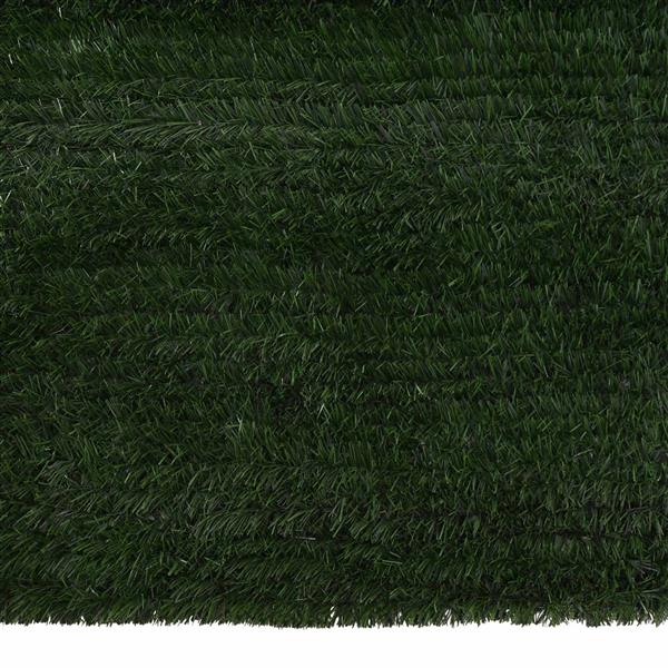 Grote foto vidaxl kunstmatige omheining donkergroen 1 5 x 3 m pvc en staal tuin en terras sierplanten