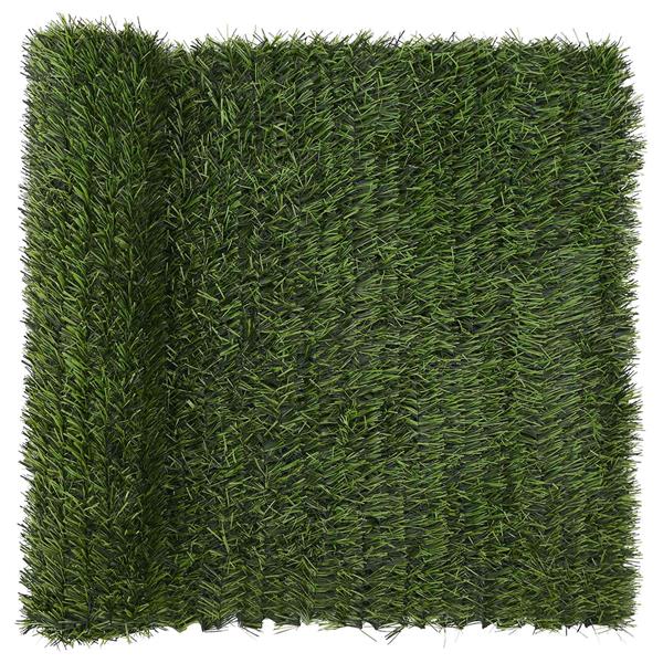 Grote foto vidaxl kunstmatige omheining lichtgroen 1 x 5 m pvc en staal tuin en terras sierplanten