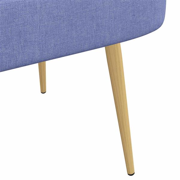 Grote foto vidaxl beklede bank met rugleuning jeans blauw 110 x 60 x 76 cm huis en inrichting overige huis en inrichting