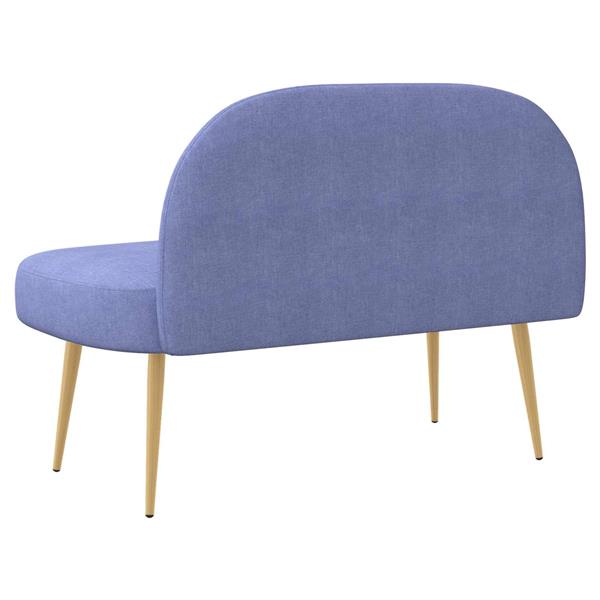 Grote foto vidaxl beklede bank met rugleuning jeans blauw 110 x 60 x 76 cm huis en inrichting overige huis en inrichting
