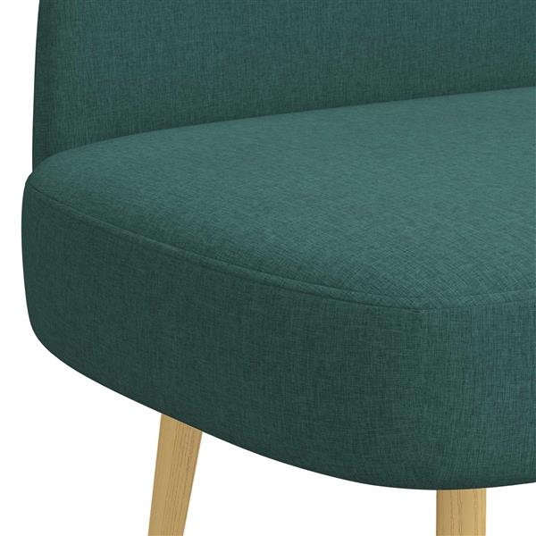 Grote foto vidaxl beklede bank met rugleuning donkergroen 110 x 60 x 76 cm huis en inrichting overige huis en inrichting