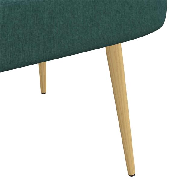 Grote foto vidaxl beklede bank met rugleuning donkergroen 110 x 60 x 76 cm huis en inrichting overige huis en inrichting