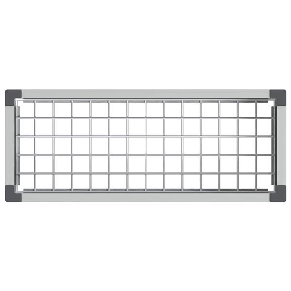 Grote foto vidaxl verhoogde plantenbak grijs 75 x 30 x 22 cm wpc en aluminium tuin en terras overige tuin en terras
