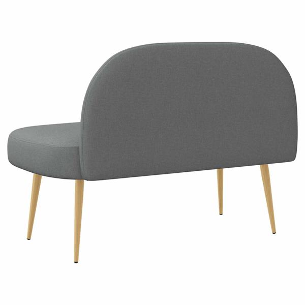 Grote foto vidaxl beklede bank met rugleuning donkergrijs 110 x 60 x 76 cm huis en inrichting overige huis en inrichting