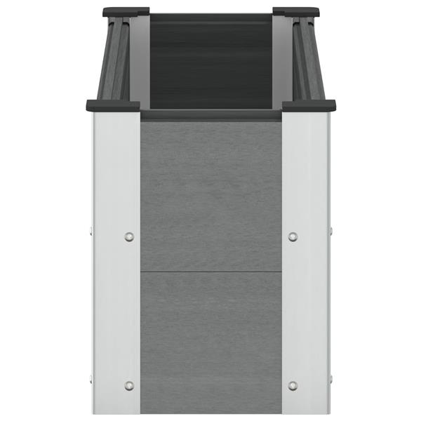 Grote foto vidaxl verhoogde plantenbak grijs 100 x 30 x 36 cm tuin en terras overige tuin en terras