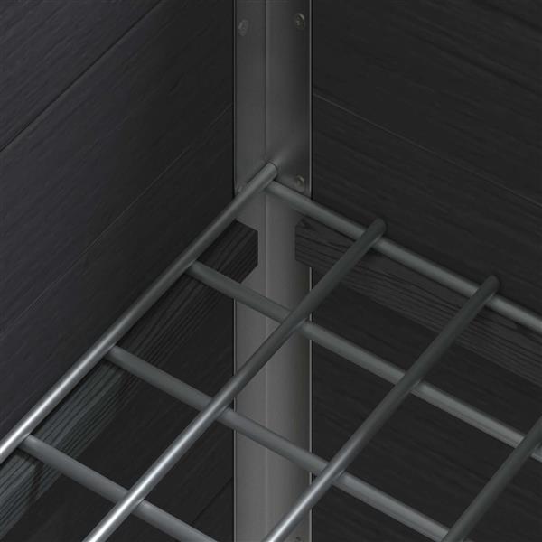 Grote foto vidaxl verhoogde plantenbak grijs 50 x 30 x 22 cm wpc en aluminium tuin en terras overige tuin en terras