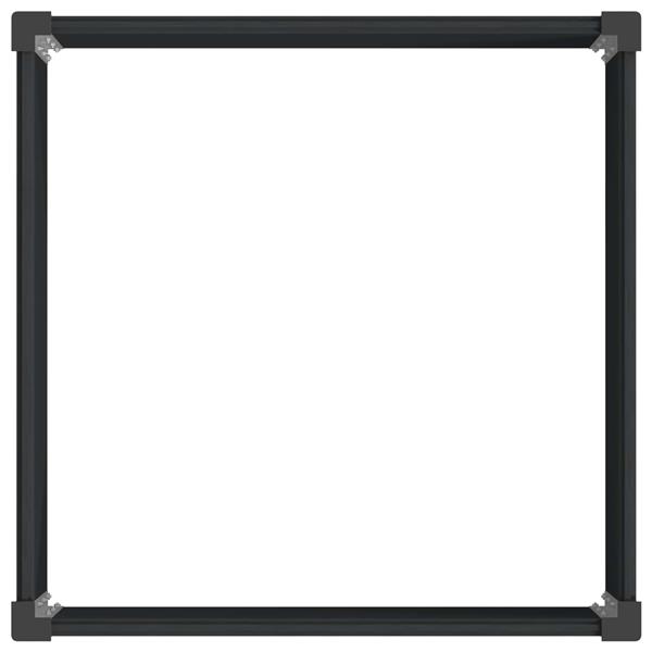 Grote foto vidaxl verhoogde plantenbak zwart 100 x 100 x 54 cm alu. tuin en terras overige tuin en terras