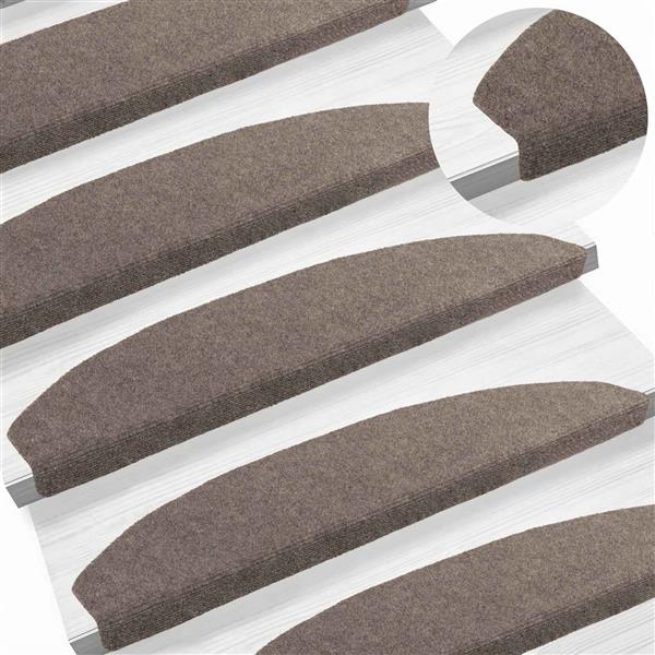 Grote foto vidaxl zelfklevende trapmatten 15 pcs mokka 80 x 24 5 x 3 5 cm huis en inrichting overige huis en inrichting