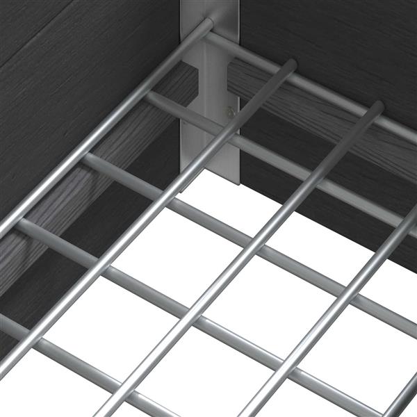 Grote foto vidaxl verhoogde plantenbak grijs 50 x 30 x 22 cm wpc en aluminium tuin en terras overige tuin en terras